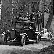 Bolton Auxilary Fire Service Crew with Towing Vehicle